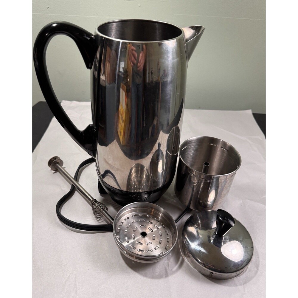Farberware Superfast Electric Percolator Automatic Coffee Pot 12 Cup ~ FCP 412